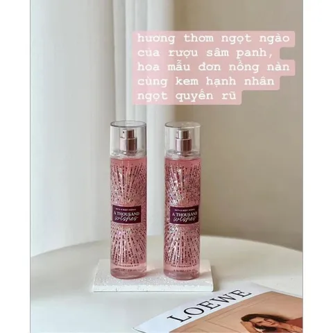 Chính hãng Mỹ Body mist A Thousand Wishes xịt thơm toàn thân của Mỹ 236ml