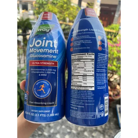 Mẫu mới - dạng nước Nature's Way Joint Movement Glucosamine 1000ml của Mỹ 859473