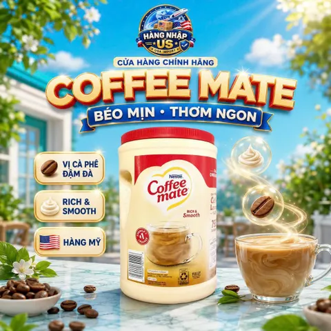 [HÀNG MỸ] Bột Kem Béo Pha Cà Phê Nestlé Coffee Mate The Original (Hũ 1.5kg / 56 oz - 790 Servings)