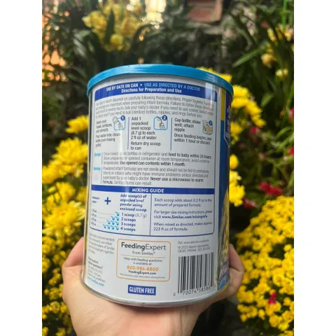 Sữa bột Similac cho trẻ từ 0-12 tháng tuổi Similac Advance OptiGro 873g MỸ 859509