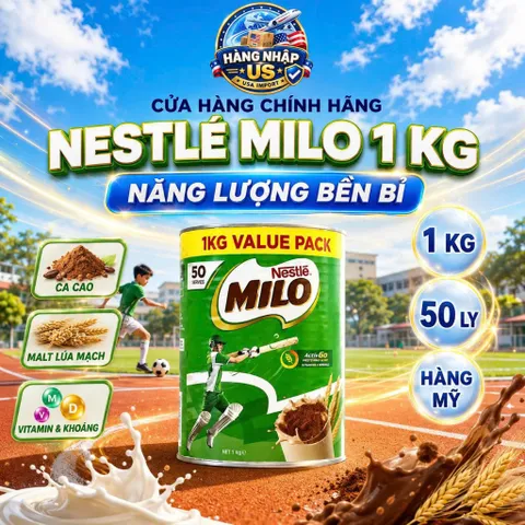 [DATE XA]Milo Úc 1kg Hàng Mới date mới