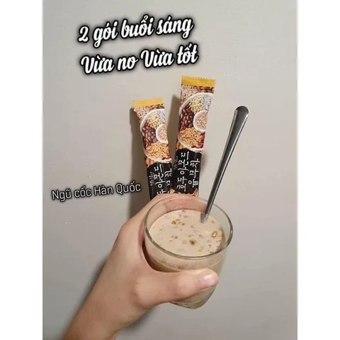 Bột Ngũ Cốc Dinh Dưỡng Hạnh Nhân Óc Chó Damtuh Hàn Quốc (Hộp 50 Gói)