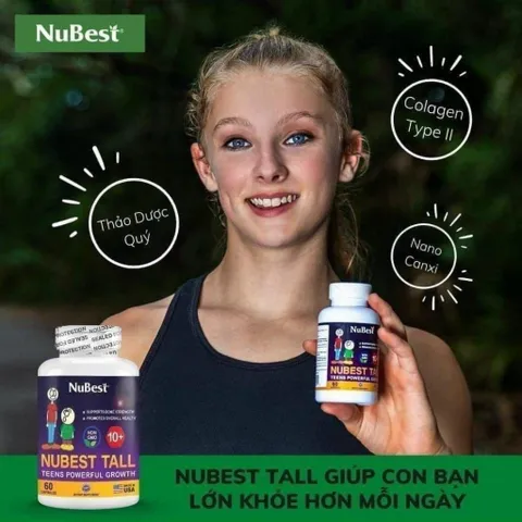 10 TUỔI TRỞ LÊN Hỗ Trợ Tăng Chiều Cao Nu Best Tall TRÊN 10 tuoi chính hãng Mỹ CAM KẾT CHÍNH HÃNG CỦA MỸ