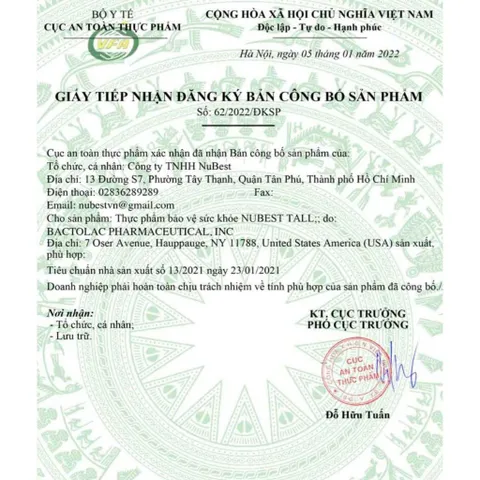 10 TUỔI TRỞ LÊN Hỗ Trợ Tăng Chiều Cao Nu Best Tall TRÊN 10 tuoi chính hãng Mỹ CAM KẾT CHÍNH HÃNG CỦA MỸ