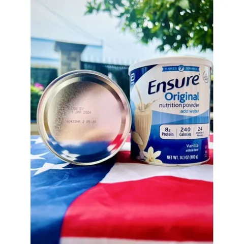 Sữa bột Ensure Original Nutrition Powder mẫu mới hàng Mỹ