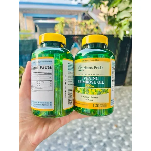 Date 7/2027 Hộp 120 viên Tinh dầu hoa anh thảo Mỹ 1300 mg