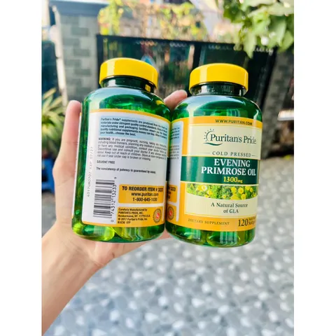 Date 7/2027 Hộp 120 viên Tinh dầu hoa anh thảo Mỹ 1300 mg