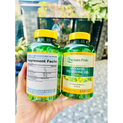 Date 7/2027 Hộp 120 viên Tinh dầu hoa anh thảo Mỹ 1300 mg