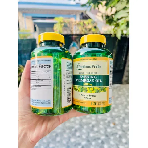 Date 7/2027 Hộp 120 viên Tinh dầu hoa anh thảo Mỹ 1300 mg