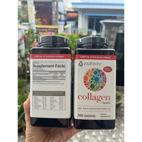 Youtheory Chính Hãng - Viên Uống Collagen Youtheory Đẹp Da Chống Lão Hóa Youtheory 390 Viên