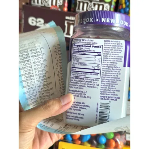 Kẹo dẻo giúp ngủ ngon Natrol Gummies Melatonin 5mg 180 viên