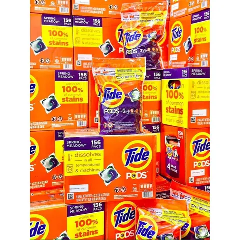 Gói 39 Viên giặt Tide 3in1 Mỹ , Giặt + Tẩy + Bảo Vệ Màu, Thơm Hương hoa