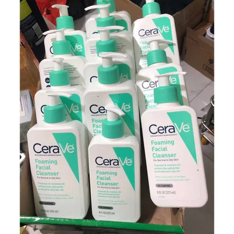 Sữa rửa mặt Cerave Foaming Facial Cleanser bản Mỹ 355ml - 473ml