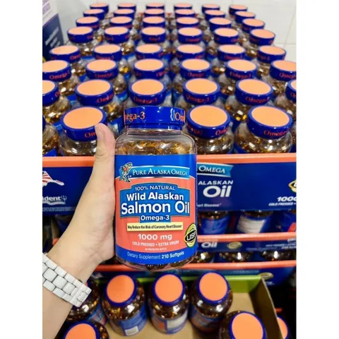 Cam kết chính hãng Mỹ Dầu cá WILD ALASKAN SALMON OIL 1000mg - 210 viên