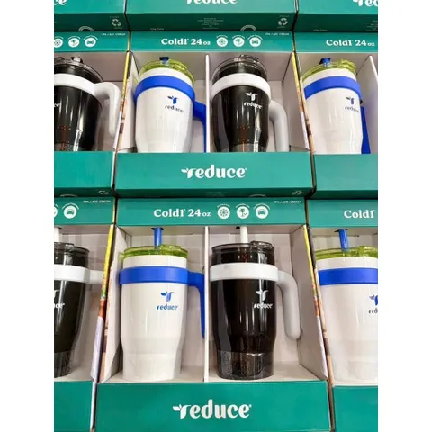 [CHÍNH HÃNG COSTCO] Combo 2 Ly Giữ Lạnh Reduce Cold1 24oz Có Tay Cầm Thép Không Gỉ Giữ Lạnh Suốt 24 Giờ