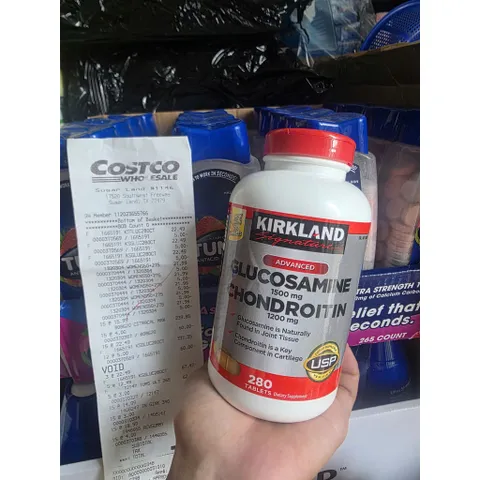 [HÀNG MỸ] Viên Uống Bổ Khớp Kirkland Glucosamine (Tùy Chọn Dòng MSM 375 Viên Hoặc Chondroitin 280 Viên)