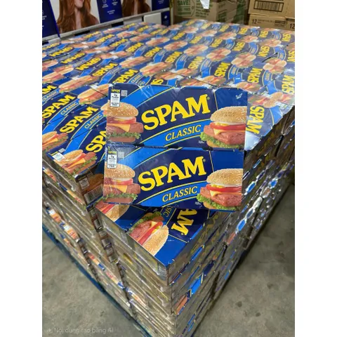 Lốc 8 hộp Thịt Hộp SPAM BÁNH MÌ CLASSIC Nhập Khẩu Mỹ 340g