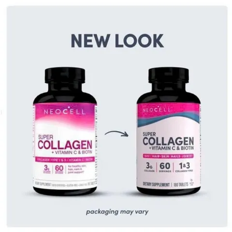 MẪU MỚI Neocell Super Collagen + Vitamin C & Biotin của Mỹ