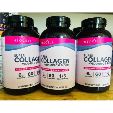 MẪU MỚI Neocell Super Collagen + Vitamin C & Biotin của Mỹ