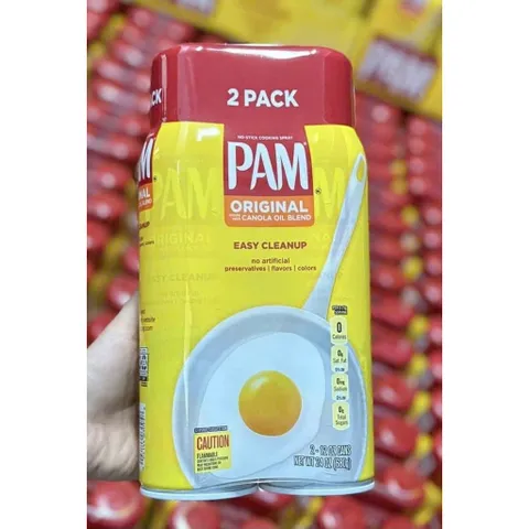 Xịt chống dính PAM Original 1 chai (Mỹ) – Dễ lau rửa, không dính chảo, tiết kiệm dầu mỡ
