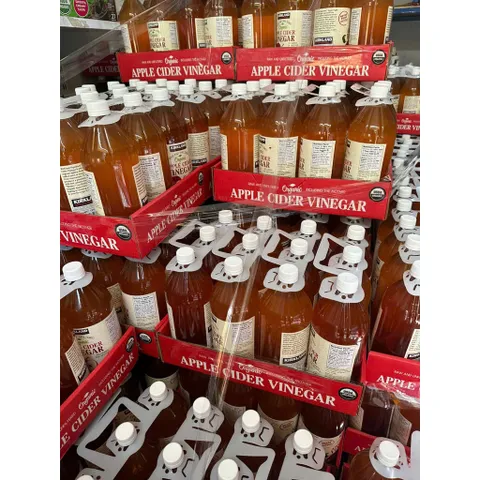 1 chai Giấm táo hữu cơ nguyên chất Kirkland Signature Organic Apple Cider Vinegar 859812