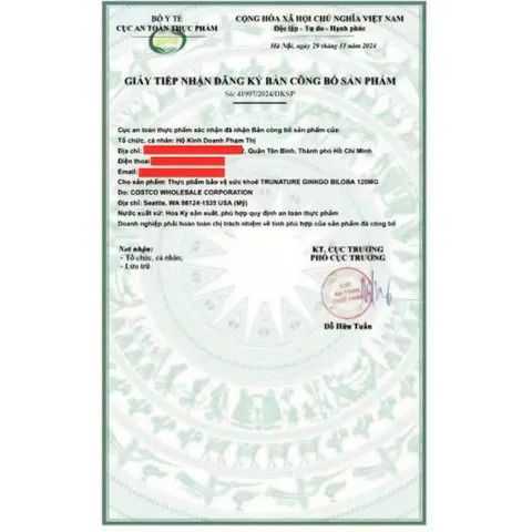 Viên Uống Bổ Não Trunature Ginkgo Biloba 120mg 340 Viên. date như hình