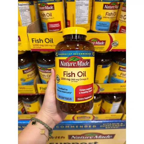 Dầu c á Nature Made Fish oil 1200mg - 300 viên. date 2027