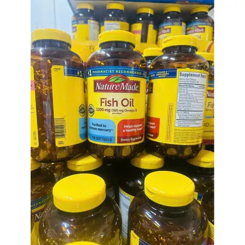 CHÍNH HÃNG MỸ Dầu cá Nature Made Fish oil 1200mg - 300 viên. date 2027 859890