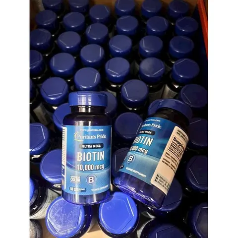 Viên Uống Mọc Tóc Puritan's Pride Biotin 10000 mcg - 50 viên