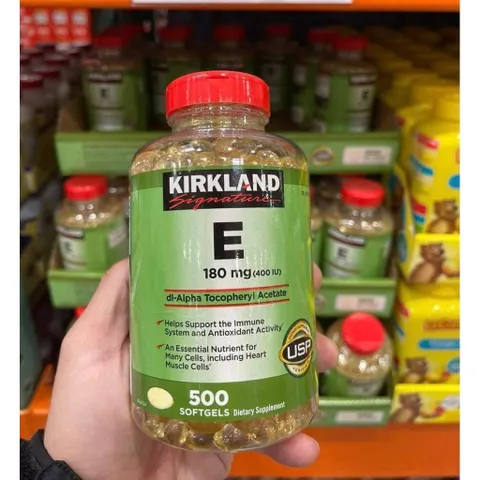 Viên Vitamin E 400 IU 500 Viên  Của Mỹ, Date 2028