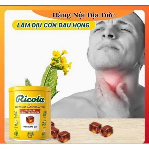 Kẹo ngậm ho Ricola Đức 250g chính hãng