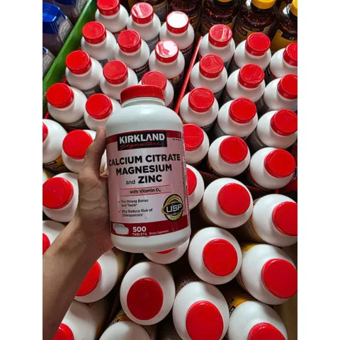 Viên  Calcium Citrate Magnesium and Zinc 500 viên Mỹ. Date 10/27