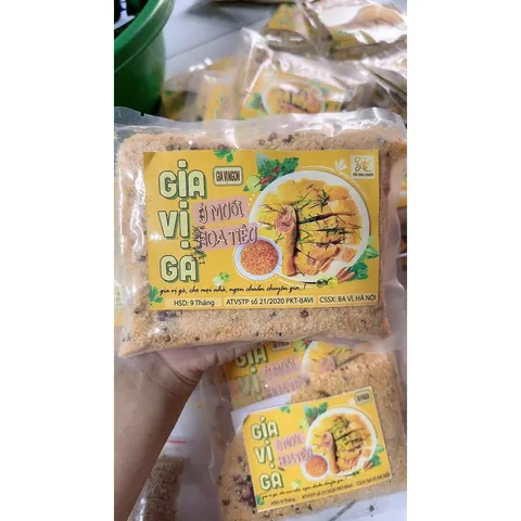 Gia vị gà ủ muối hoa tiêu dùng cho 3 con gà