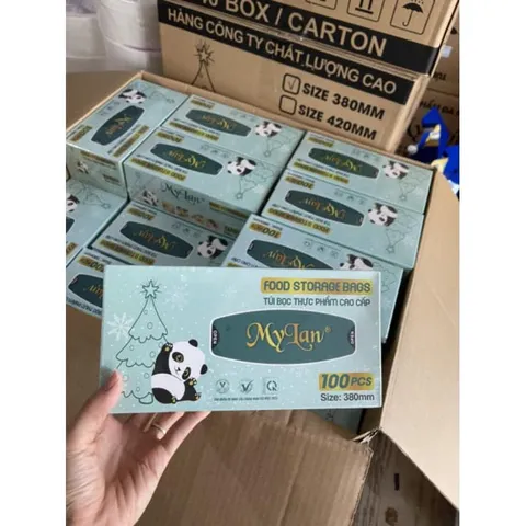 Sét 4 hộp màng bọc thực phẩm mylan (1 hộp 100 chiếc ) 860190