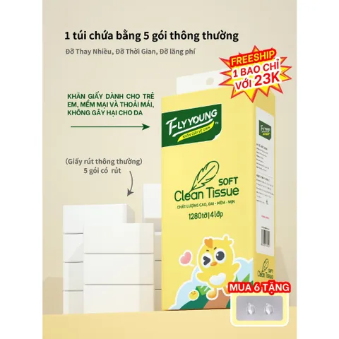 Giấy vệ sinh treo tường, Khăn giấy rút FlyYoung