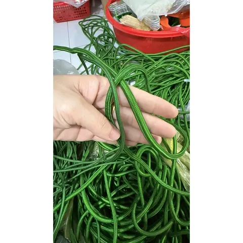 10 Mét Dây dù tròn màu xanh 4li có độ bền cao, chịu lực tốt