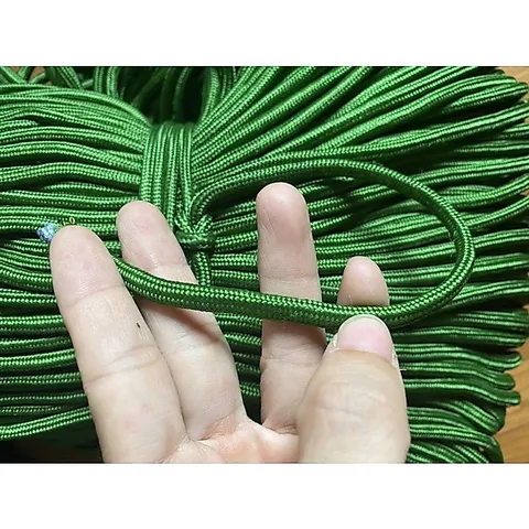 10 Mét Dây dù tròn màu xanh 4li có độ bền cao, chịu lực tốt