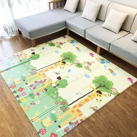 Thảm xốp gấp gọn cho bé 2 mặt chống thấm chống trơn 1m8x2m