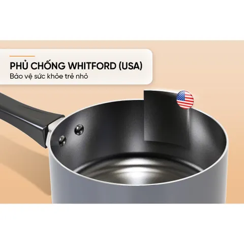 Nồi Quấy Bột Chống Dính SUNHOUSE SHG-MP14 - Đường kính 14 cm - KHÔNG DÙNG ĐƯỢC TRÊN BẾP TỪ 860311