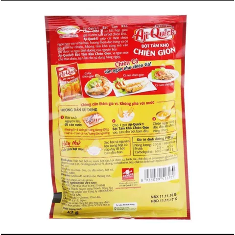 Bột chiên giòn/tẩm khô chiên giòn Aji-Quick
