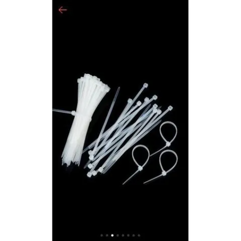 Dây thít - lạt nhựa màu trắng túi 100g đủ size 10cm, 20cm, 25cm, 