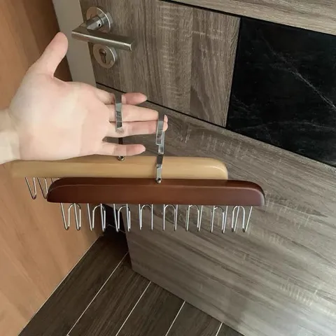 Móc gỗ treo đồ lót ⚡️ Móc gỗ treo đồ đa năng áo lót, cà vạt, dây lưng tiện dụng