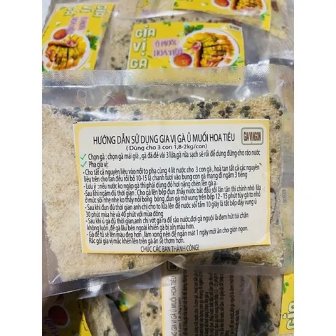 Gia vị gà ủ muối hoa tiêu 3 con gà chuẩn vị thơm ngon- gói 300g 860443