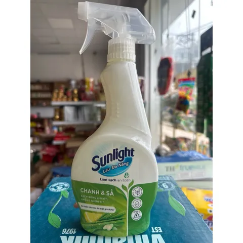 Bộ Sản Phầm Nhà Bếp Sunlight Chanh Sả | Xịt Bếp Bọt Tuyết | Lau Kính | - Chai 500ML