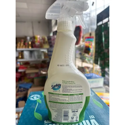 Bộ Sản Phầm Nhà Bếp Sunlight Chanh Sả | Xịt Bếp Bọt Tuyết | Lau Kính | - Chai 500ML