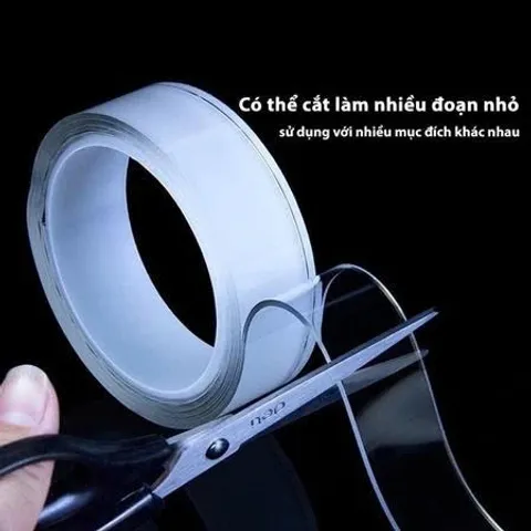3 Mét băng dính 2 mặt trong suốt- băng keo trong suốt siêu dính