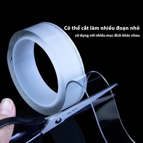 3 Mét băng dính 2 mặt trong suốt- băng keo trong suốt siêu dính