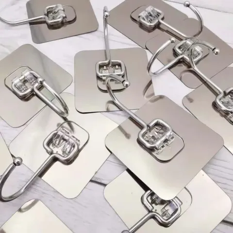 Móc Inox Dán Tường Chịu Lực 15KG Móc Treo Đồ Nặng Dán Tường Chất Lượng Cao Siêu Dính