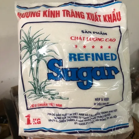 (Com bo 5 túi) Đường tinh khiết xuất khẩu đường kính trắng, đường vàng (860 - 900g/1 túi)