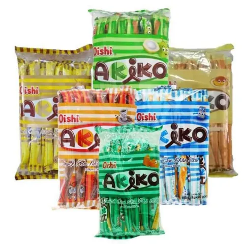 Bánh que akiko Oishi vị sữa hoăc cafe moka